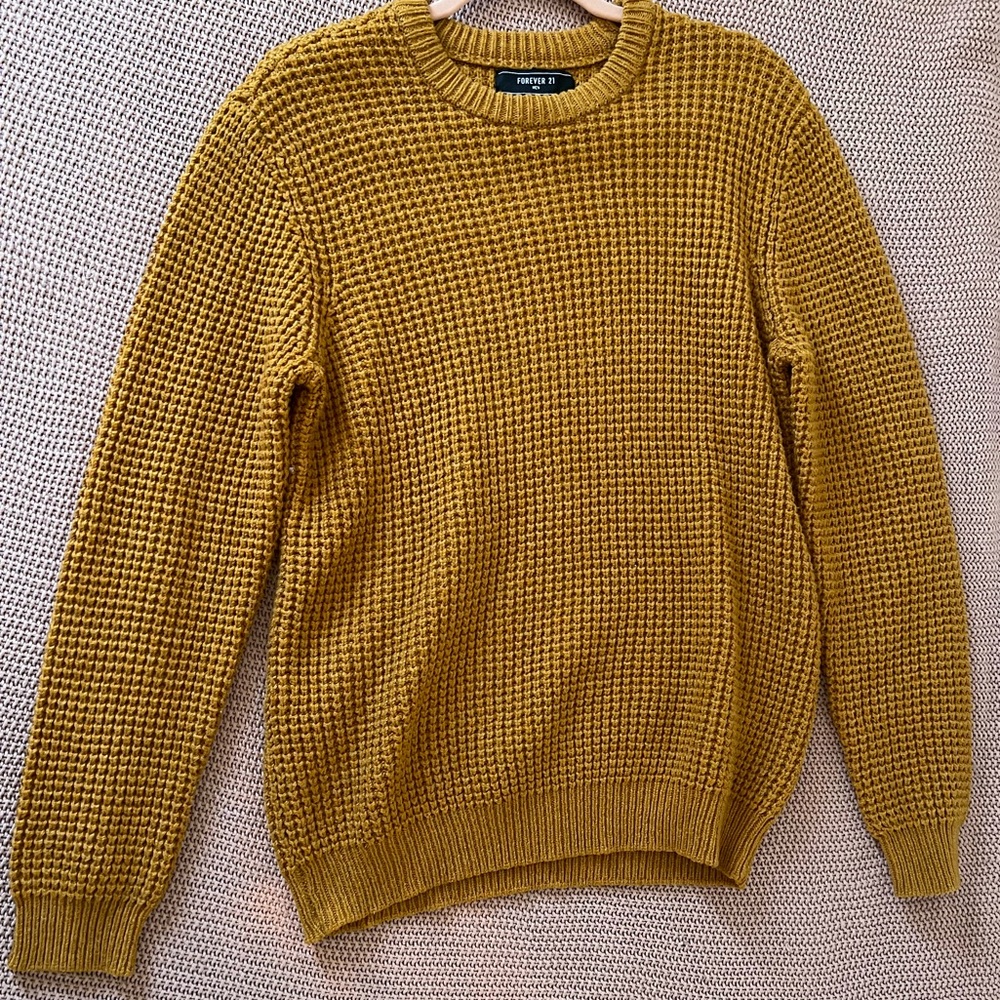 Forever 21 Men Knitted Crewneck Sweater